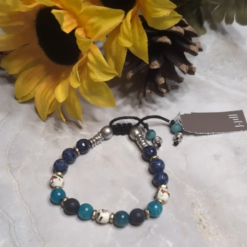 J. JILL Elegant Blue Beaded Bracelet NWT